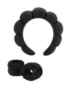 3pcs Ultra-Soft Microfiber Spa Headband/Wristband Set: 1pc Cleansing Headband, 2pcs Cleansing Wristbands, 1pc Makeup Headband, 1pc Skincare Headband, 1pc Fluffy Sponge Headband, 1pc Plush Sponge Headband, 1pc Soft Absorbent Towel Headband. Suitable For Skincare, Makeup Removal And Bathing. An Ideal Choice For Girl And Girls. Skincare Headband, Beauty, Skincare Products, Spa, Self-Care, Skincare Tools, Facial Care, Beauty Supplies, Skin, Facial Cleanser, Facial Care. - Multicolor - View 13