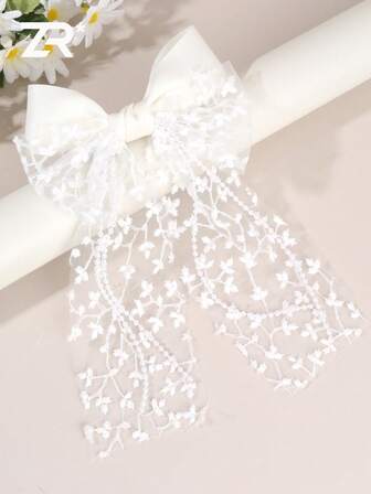 1 pieza Accesorio de cabello elegante y de moda para la vida diaria, pinza de pelo, pasador de pelo, barretas de pelo de malla y tul para mujer