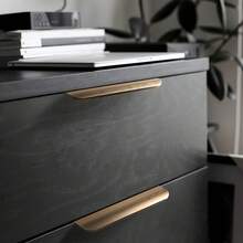 10个装金色橱柜把手 - 指尖式拉手，适用于厨房和浴室，金属材质 - 彩色 - 查看 7