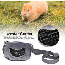 Bolsa pequeña para Mascotas, Flannelette Gris Bolsa portátil transportadora de hámsteres para Mascotas Transpirable para Mascotas pequeñas Animales(S) Camas,37423832 - Naranja Quemada - Ver 2