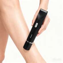 2025 Womens Shaver Dual-Head Bikini Trimmer For Women 2-In-1 Women's Body Shaver USB Charge Waterproof Painless Electric Razors For Silk Skin (Pink/Purple/Black/Blue) - màu đen - Xem 4