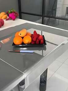 1 buc Tocător acrilic pentru blat de bucătărie, Tocător de blat, Tocător anti-zgârieturi, Pentru protecția blatului de bucătărie, Articole de bucătărie, Accesorii de bucătărie (Vă rugăm să îndepărtați folia protectoare înainte de utilizare) - Multicolor - Vizualizare 5