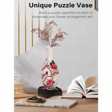 3D Puzzles For Adults 160 Pieces 3D Puzzle Vase For Flowers Unique Arts And Crafts For Adults Unique Housewarning Gifts For Women And Men Plastic Puzzle Vase For Home And Office Decor - 樹上的喜鵲 - 查看 4