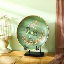 1pc Iron Art Display Rack, Multipurpose Storage Shelf For Photo Frames/Plate Decor, Minimalist Black Desktop Display Stand - Multicolor - View 7