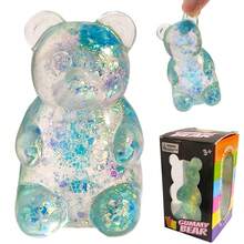 1/2/12个装可爱小熊挤压减压球,儿童感官玩具,可缓解压力,挤压糖果球,儿童派对礼物,挤压玩具,减压玩具,复活节彩蛋填充物 - 極光 - 查看 17