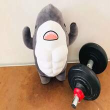 TendenciaMusculoso Tiburón De Peluche Juguete Ideal Para Regalar 35cm GrisCalidad premium - Gris - Ver 7