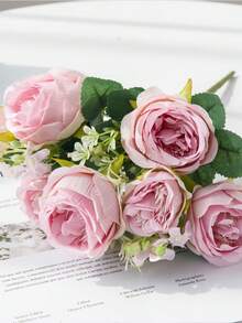 1/3/80 piezas de 30 cm Rosa artificial, decoración de primavera Plantas falsas, decoración del hogar y la boda del Día de San Valentín, ramo de boda, decoración de la sala de estar DIY , decoración del Ramadán, decoración del Día de Acción de Gracias, DIY, regalo, centro de mesa del comedor, decoración de cumpleaños, decoración interior y exterior, decoración de jarrón, decoración rústica, boda bohemia, Día de San Valentín - Rosa - Ver 4