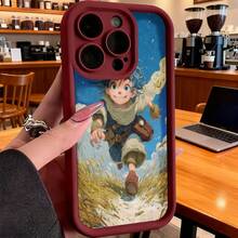 Funda de teléfono de moda, compatible con varios modelos de ,  y , funda de teléfono con diseño de personaje de Studio  para modelos de ,  y , protector de teléfono, funda de pareja, regalo para novio o novia, presente de vacaciones, este es un regalo popular para amigos o socios, adecuado para ocasiones de negocios. Duradera, resistente a las manchas y a las huellas dactilares, esta nueva funda para teléfono de hombres y mujeres es un gran regalo. - Blanco - Ver 4