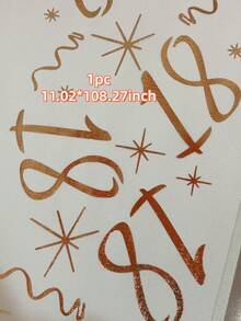 1/2 tấm khăn trải bàn số 18 màu vàng hồng, kích thước 11.02*108.27/196.85/393.7 inch, dùng trang trí tiệc sinh nhật, kỷ niệm, nghỉ hưu, tiệc sinh nhật, đồ dùng tiệc tùng, Ngày của Cha, Ngày của Mẹ. - Nhiều màu - Xem 29