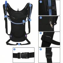 Hydration Backpack Pack With 2L Hydration Bladder - Lightweight Backpack Pouch Women Men Running Riding Biking Music Festival - 銀河3 - 查看 5