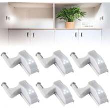 Paquete De 6 Bisagras De Luz LED, Bisagra De Gabinete LED Con Sensor, Armario Universal Para Lámpara Moderna Del Hogar De La Cocina, Blanco Fresco,37333417 - Verde Oscuro - Ver 1