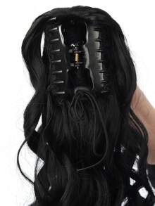 20-Inch Long Wavy Synthetic Hair Extension Ponytail, Heat Resistant Fiber, Suitable For Women, Girls, Party And Daily Use - Multicolor - View 7