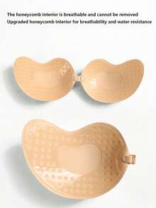 2 Pairs Strapless Sticky Push-Up Bra For Women,Adhesive Invisible Backless Nipple Covers - Multicolor - View 4