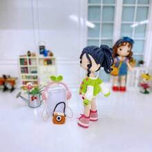 一套适合初学者的钩针编织套装，包含可爱女孩戴耳机的钩针图案，DIY手工套装，附带分步视频教程和说明书，是成人编织入门的理想选择。 - C-多色套裝 - 查看 5
