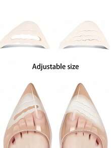 3 Pairs Reusable Sponge Toe Filler Inserts, Adjustable Toe Plugs, Shoe Inserts Suitable For Women High Heels, Oversized Shoes, Heels, Sneakers, Unisex - Multicolor - View 7