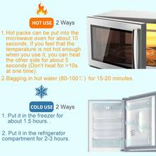 Lyntimo 2个柔软天鹅绒乳房冰袋，冷热疗法，哺乳妈妈必备 - 彩色 - 查看 6