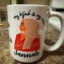 Personalized Ramadan Headscarf Mug: Gift For Ramadan Girls, Ramadan/Eid Gift, Islamic Gift, Ramadan Gift, Personalized Mug - White - View 9