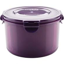 Juego recipientes herméticos sin BPA redondos 6 piezas varios colores diseño elegante almacenamiento cocina despensa - ColoresVariados - Ver 1