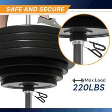 XGKMarcy Acceso de Levantamiento de Pesas con Cl de Resorte para Barra de Pesas y mancuerna - Barra olímpica - Ver 3