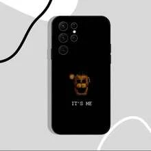 Funda de teléfono FNAF F-Five N-Nights at-Freddys compatible con Samsung S25, S24 Ultra, S20, S30 plus, S22 Plus, S23, Ultra 5G, carcasa de silicona negra, funda compatible con  17 pro max, funda  17 pro, funda  17, funda  16 pro max - z3 - Ver 5