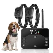 Wireless Electronic Fence, 2-In-1 Electronic Dog Fence And Remote Training Collar, Pet Fence System, Adjustable Vibration And Shock, IPX6 Waterproof Shock Collar, Suitable For Small, Medium And Large Dogs, Can Control 1/2/3 Dogs, Dog Training Equipment, Anti-Bark Device, Remote Dog Trainer - Black - View 10
