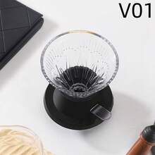 Reusable Coffee Dripper, Clever Cup, Coffee Filter, Can Filter Coffee, Tea And Juice, Model V01 Suitable For 1-2 Servings And V02 Suitable For 1-4 Servings, Barista Hand Drip Coffee Tool, Suitable For Kitchen, Bar, Outdoor, Cafe, Resin Material Anti-Drop And Durable - Black - View 14