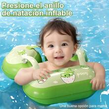 TendenciaAntivuelco Inflable Para Alberca Salvavidas Inflable Bebé Verde ClaroCalidad premium - Verde claro - Ver 4