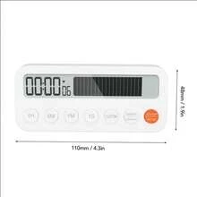 Creative Minimalist Visual Countdown Timer | Compact & Sleek, Doubles As Alarm Clock | Perfect For Students, Kids, Kitchen Baking & Cooking Time Management - Multicolor - View 3