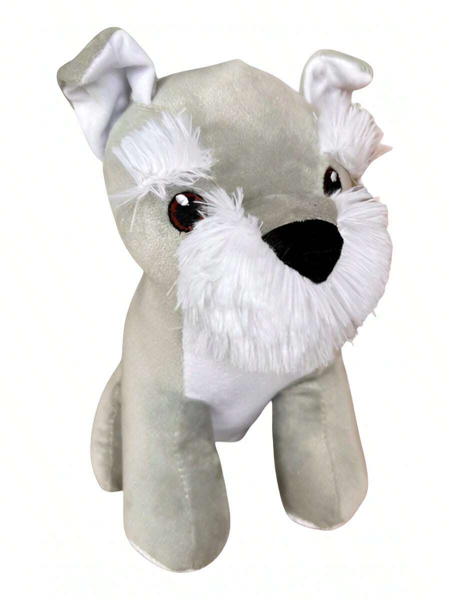 TendenciaPerrito Schnauzer De Peluche 25cm Suave Y CómodoCalidad premium - Perro Schnauzer - Ver 1