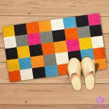 Coir Door Mats Outdoor, Door Mat Outside Entrance, Welcome Mat Indoor, Doormat Outdoor, Funny Door Mats Outside, Coir Doormat 16\X27.5\ (Squares) - 方塊 - 查看 3