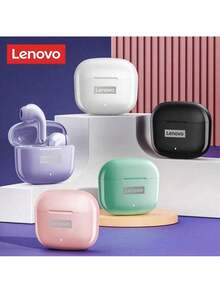 Lenovo 联想 LP40 Pro TWS 真无线蓝牙耳机 防水入耳式运动耳机 高清通话带麦克风 无线耳机 工作游戏旅行睡眠 联想耳机 - 黑色 - 查看 4
