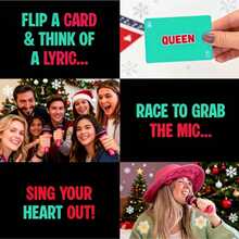 Lucky Egg Family Karaoke  Board Game With Foam Microphone, 125 Bad Lyric Cards, 8+ Years Old, 2-10 Players Interactive Board Game, Kids Gift For Multiple Festivals/Birthday Parties - A - Xem 5