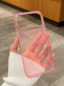 Luxury Shiny Transparent Pink Soft Phone Case, High-End Transparent Glitter Phone Case, Full-Body Shockproof Thick Glitter Phone Case, Compatible With IPhone 16/ 13, 17 Pro Max/ 17, 17 Pro, Cases, Shockproof Phone Case - Pink - View 5