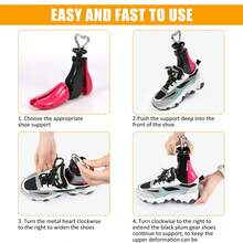 Boot Stretcher Adjustable Shoe Stretcher Plastic Shoe Widener Expander - Rose Red - View 2