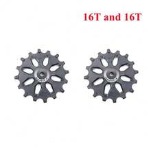 Juego de poleas de cambio trasero FOVNO 12T 14T 16T, rueda guía de dientes anchos y estrechos, soporte de-12 velocidades para bicicleta de montaña y carretera - 16T y 16T - Ver 1