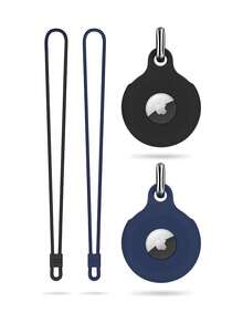 2 Piezas para Airtag Funda Protectora de Silicona, Resistente al Polvo y a los Arañazos, Funda para AirTag Tracker 2021, Llavero y Correa para Mascotas,37272286 - Multicolor - Ver 1