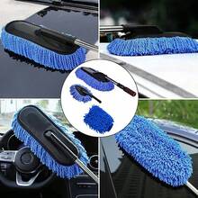 5/4/2件套汽车除尘掸套装，带可伸缩手柄，不刮伤车漆，超细纤维毛巾和刷子，适用于内外清洁，是轿车、卡车、SUV、房车和摩托车的理想之选，汽车清洁配件 - 汽車除塵套裝 - 查看 5