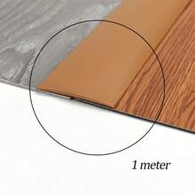 1m/1pc Multi-Functional Self-Adhesive PVC Wood-Look Transition Strip, Seals Edges, Covers Gaps, Protects Doors & Walls, Suitable For Living Room, Bedroom, Kitchen, Wood Grain Design Accents Home Decor, Practical For Daily Decoration & Holiday Setup (With Convenient Peel-And-Stick Backing) - Multicolor - View 15