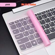 Ultra-Thin Silicone Keyboard Cover, Specially Designed For 15 To 17-Inch Laptops, Available In Purple, Pink And Blue. Yellow Universal Silicone Laptop Keyboard Cover. - 粉紅色 15-17 英寸 - 查看 7