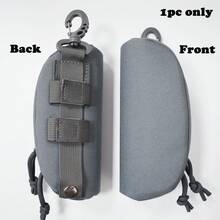 Tactical Polyester Hard Shell Glasses Case With MOLLE System, Protective Case, Accessory Pouch, Sunglasses Bag