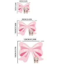 1pc Pink Big Bow Children's Room Decorative Carpet, Bedroom Decor, Small Rug, Toy Room Carpet, Home Decor, Living Room Carpet, Living Room Small Rug, Bedroom Carpet, Living Room Home Decor, Outdoor Carpet, Washable Rug