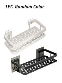 Kệ góc chịu lực cao, gắn bằng keo/vít, có 2 móc - Không cần khoan, kệ cong tiết kiệm không gian cho phòng tắm, vòi sen, nhà bếp - Hệ thống kệ nhựa chịu lực cao (2 tầng) - Nhiều màu - Xem 14