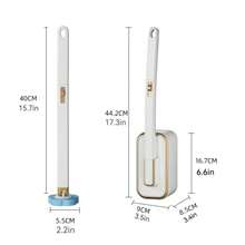 1 Set Disposable Toilet Brush, Toilet Cleaner, Toilet Cleaning Supplies, Toilet Brush, Toilet Cleaning Brush, Toilet Brush With Holder, 48 Replacement Brush Heads, Cleaning & Hygiene (White) - Multicolor - View 3