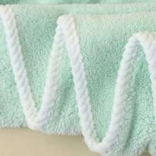 1pc Baby Bath Towel, Size 31.5*31.5in, Hooded Design, Made Of Soft & Absorbent Polyester Fiber Material, Ideal For Bathroom, Stroller And Nap Time - 彩色 - 查看 7