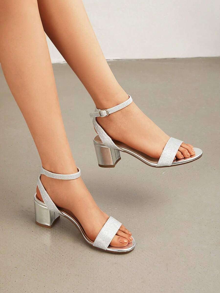 Women's Heeled Sandals, Fashionable Design, Suitable For Party And Commuting