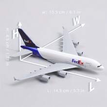 FedEx Airbus A380 1/400 Scale Die-Cast Metal Aircraft Model - Perfect For Display, Collection & Aviation Enthusiasts As A Gift - White - View 12