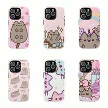 1 PC Simple Stylish And Quirky Vintage Cute Phone Case A Cute Pusheens Phone Case That Features Ice Cream, Compatible With For Samsung And Models 16, 15, 14, 13, 12, 11 Pro Max, Made Of Transparent TPU Soft Shell Smartphone Cellphone Protectivelong Sleeve TopsMinimalist, Stylish, Personalized, Retro, Cute Phone Case Holiday Gift - Kiểu 1 (1 CÁI) - Xem 3