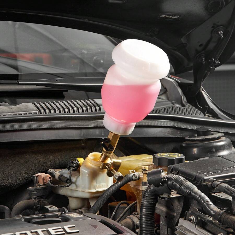 Brake Bleeder Kit, 3L Brake Fluid Extractor With 1L Siphon Refilling Bottle & 13 Hose Connectors, Complete Brake Fluid Bleeder Kit With Extended Silicone Hose & Handle, Fit For Most Vehicles - 1 PCs - View 1