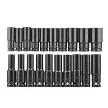 20PCS Deep Impact Socket Set 1/2 Inch Drive Metric 8 - 32mm Lifetime Warranty UK - Black - View 11