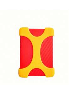 2.5 Inch Universal Fit Mobile Hard Drive Protective Case - Shock-Absorbing X-Shaped Silicone Cover With Non-Slip Grip, Durable Protection Against Drops And Scratches, And Easy Carrying Convenience